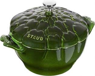 Staub round artichoke cast iron pot