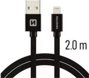 Swissten Textile Fast Charge 3A Lightning