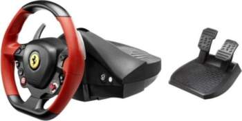 Thrustmaster Ferrari 458 Spider Melns, Sarkans