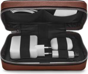 Woolnut Leather Tech Organizer utility bag