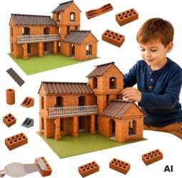 WOOPIE Bricks villa konstruktoru 461 daļa