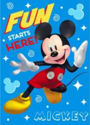 Mickey Mouse Blanket Mickey Mouse Only