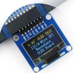 Waveshare Two-color graphic OLED display 0