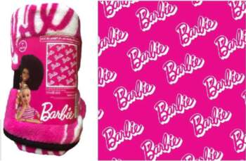 Mattel Barbie wool blanket