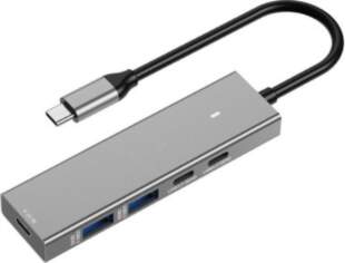 Spacetronik Adapteris HUB 5w1 USB-A un