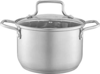 Ambition Steel pot with lid Hugo