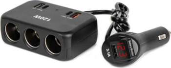 AMiO Cigarette lighter socket splitter with