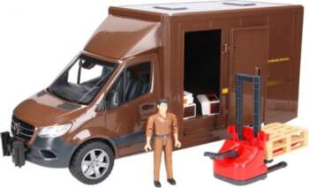 BRUDER MB Sprinter UPS with driver