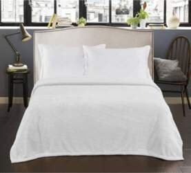 DecoKing Plaid HENRIS white, embossed jacquard