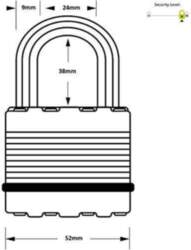 MASTER LOCK Master Lock Padlock MasterLock