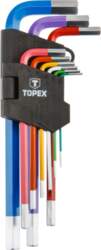 Topex Hexagons, colored keys, 9 pcs