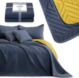 AmeliaHome Bedspread SOFTA color graphite plain