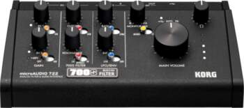 Korg microAUDIO 722 audio interface, melnā
