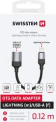 Swissten Textile Lightning - USB-A OTG