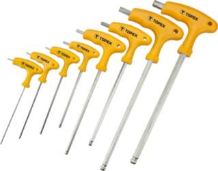 Topex hex key set, type T