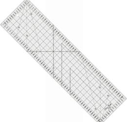 Kvilta lineāls 160x600mm melns