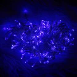 String light 180LED 14,4m zils