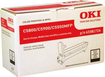 OKI 43381724 – melns attēla cilindrs