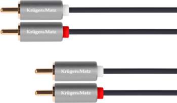 Kruger&Matz Basic 2RCA–2RCA kabelis, 5 m