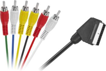 Cabletech EURO–6 RCA kabelis, 1,2