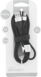 Setty USB - USB-C kabelis 1