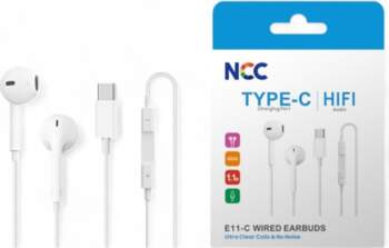 Austiņas NCC USB-C baltas