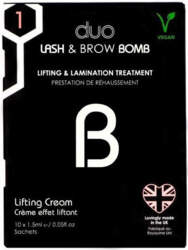The first step of laminating eyebrows