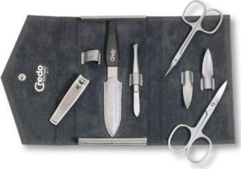 Manicure tool set Credo Carbon 5