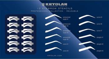 Kryolan Templates for eyebrows