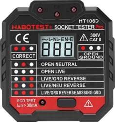 Socket tester with digital display Habotest