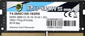 G.Skill Ripjaws F4-2666C19S-16GRS memory module