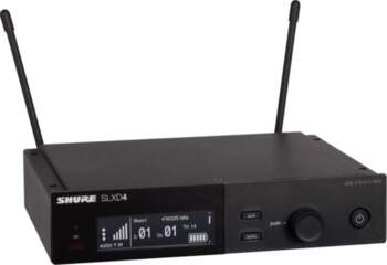 Shure SLXD4E-G59 wireless microphone receiver Desktop