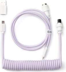 Keychron Coiled Type-C Cable, Light Purple
