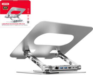 Adjustable laptop stand + USB-C HDMI