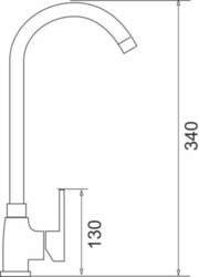 Kitchen faucet PYRAMIS BELLO PLUS black