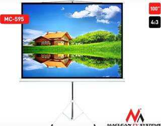 Maclean Projector screen 100`` / portable/