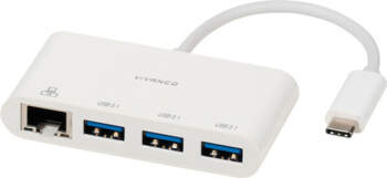 Vivanco adapter USB-C - LAN +