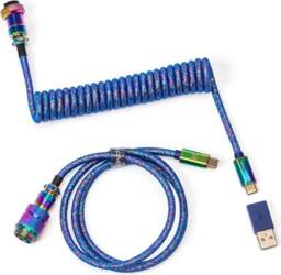 Keychron Premium Coiled Type-C Cable, Blue