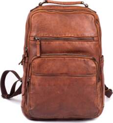 Leather backpack 29411 Tan