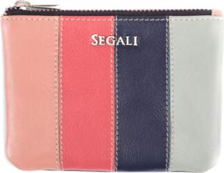 Leather mini wallet-keychain 7491 multi