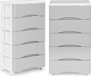 Modernhome Shelf Unit with 5 Pull-Out