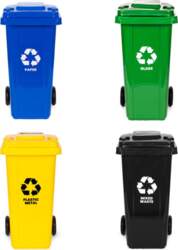 Multistore Set of 4 Trash Bins