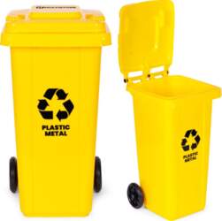 Multistore Trash Bin Container 120L Yellow