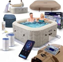 Intex Inflatable Square SPA Pool with