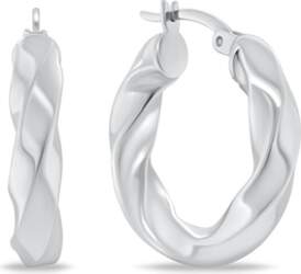 Silver cut circles EA1148W
