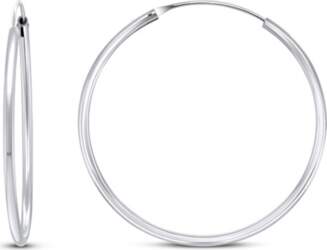 Timeless silver round earrings EA020 -