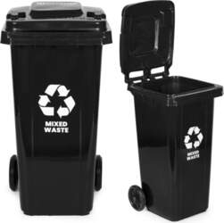 Multistore Trash Bin Container 120L Black