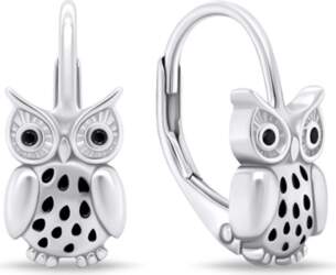 Playful silver dangle earrings Sovičky EA748WBC