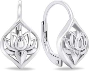 Beautiful silver dangle earrings EA700W