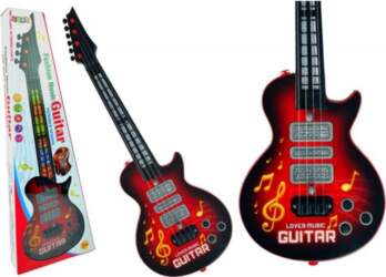 Bērnu ģitāra Star Strings, sarkana